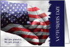 Veterans Day Generations Red, White and Blue card