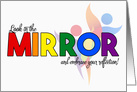 Gender Reassignment Rainbow Congratulations card