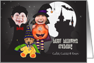 for Grandma Kids Halloween Costume 3 Photo Custom card