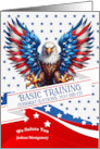 Custom Basic Training Graduate American Eagle and Stars card