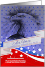Custom Air Force BMT Graduate American Eagle and Stars card