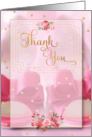 Bridesmaid Thank You Pink Wedding Shoes card