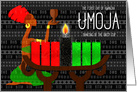 Kwanzaa Day 1 Unity the Lighting of the Black Kinara Candle card