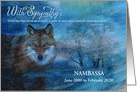 Sympathy Zoo Animal Loss The Blue Wolf card