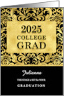 BRAVO Class of 2025 Graduate Faux Gold Foil Custom card