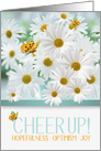 Cheer Up Encouragement with a White Daisy Garden card