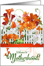 New Mom Congratulations Bold and Colorful Lily Garden card