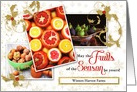 Agriculture Custom Business Holiday with Fruits of the Season card