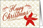 Custom from California Christmas Starfish Beach Theme by Region card