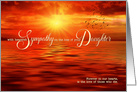 Loss of a Daughter Sympathy Sunset Ocean card