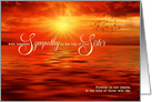 Loss of a Sister Sympathy Sunset Ocean card