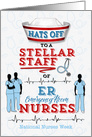 Hats Off to Emergency Room Nurses on National Nurses Week card