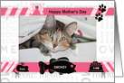 from the Cat Fun Mother’s Day Pink and Black with Pet’s Photo card