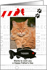 from the Cat Fun Father’s Day Red and Black with Pet’s Photo card
