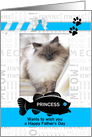 from the Cat Fun Father’s Day Blue and Black with Pet’s Photo card