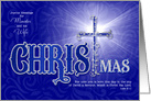 for Minister and Wife Religious Christmas Blessings Christian Cross card