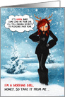 Sexy Vixen Reindeer with Humor for Christmas Love and Romance card