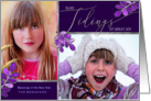 Glad Tidings of Great Joy Ultra Violet Holly Family 2 Photos card