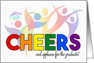 Graduation Cheers and Applause LGBT Rainbow Theme card