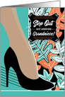 for Adult Grandniece Birthday Asian Woman’s Leg Tropical Leaves card