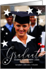 Graduation Party with Stars Graduate Photo card