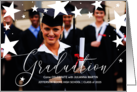 Graduation Party with Stars Graduate Horzontal Photo card