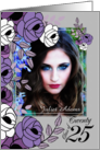 Graduation Commencement Ceremony Lavender Botanical Photo 2025 card