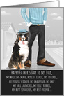 Bernese Mountain Dog from the Pet Father’s Day Funny Breed Specific card