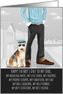 Schnauzer from the Pet Father’s Day Funny Dog Breed Specific card