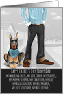 Dobermann from the Dog Father’s Day Funny Dog Breed card