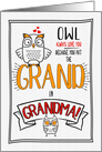 for Grandma on Grandparents Day Owl Always Love You card