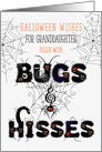 for Granddaughter Halloween Bugs and Hisses for Young Girl card