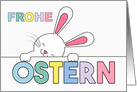 GERMAN Easter Bunny Pastel Hues card