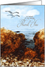 Sympathy Thank You Seagulls and Coastal Painting card