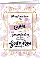 Easter How Wonderful God’s Love Really is Lavender and Gold card