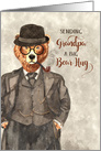 for Grandpa on Grandparents Day Hipster Bear in a Suit card