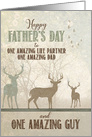 for an AMAZING Life Partner Father’s Day Deer in the Forest card