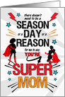 for a Super Mom on Mother’s Day Comic Book Theme card