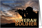 Army Veteran Soldier Veterans Day card