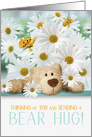 for Kids Thinking of You and Sending a Bear Hug and Daisies card