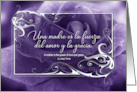 Spanish Mother’s Day Purple Rose Mother is Love and Grace card