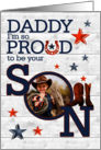 for Daddy on Father’s Day from Son Cowboy Theme with Photo card