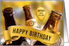 Brother Funny Beer Themed Birthday with Balloon card