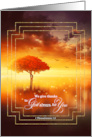 Cancer Patient Christian Thank You Thessalonians Sunset Waters card