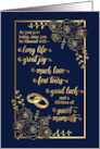 Gay Wedding Congratulations Roses and Navy Blue card