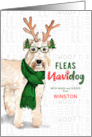 From the Dog Christmas Wheaten Terrier Fleas NaviDOG Custom card