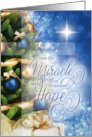 Christian Christmas Miracle of Christmas Brings Hope card