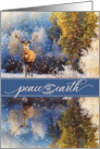 Peace on Earth Christmas Winter Woodland Deer Nature Scene card