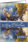 for Life Partner Christmas Woodland Deer in the Snow card