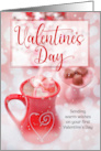 First Valentine’s Day Hot Cocoa and Chocolate Treats card